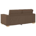 vidaXL Canapé 2 places Marron 180x78x84 cm Tissu