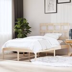 vidaXL Cadre de lit Bois de pin massif 120x200 cm