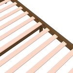 vidaXL Cadre de lit Marron miel Bois massif 140x200 cm