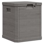 vidaXL Boîte de rangement de jardin 90 L Marron