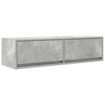 vidaXL Meuble TV en béton gris 100x31x25 5 cm en bois d'ingénierie