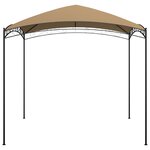 vidaXL Belvédère 3x3x2 65 m Taupe 180 g/m²