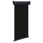 vidaXL Auvent latéral de balcon 105x250 cm noir