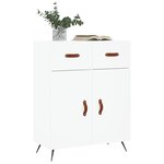 vidaXL Buffet blanc 69 5x34x90 cm bois d'ingénierie