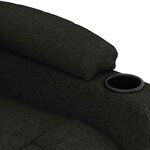 vidaXL Fauteuil électrique de massage Noir Tissu