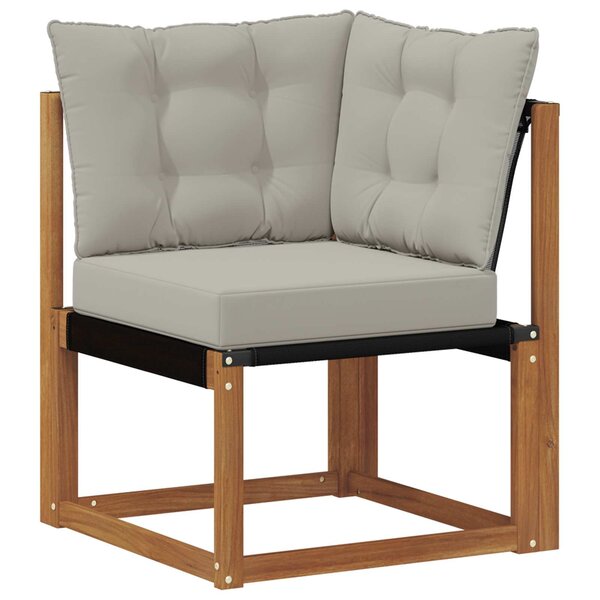 vidaXL Canapé d'angle extérieur Naturel