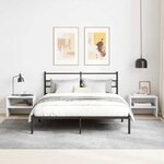 vidaXL Tables de chevet 2 Pièces Blanc 40x30x30 cm Bois d'ingénierie