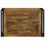 vidaXL Boîte de rangement 80 x 50 x 50 cm Bois de mangue brut