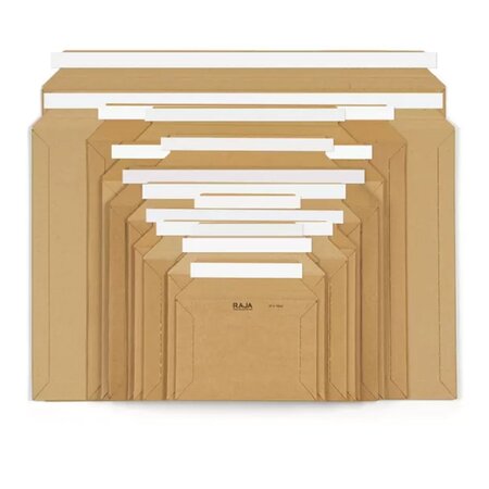 5 pochettes cartonnées fermeture adhésive - 33 4 x 23 4 cm - La Poste