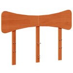vidaXL Tête de lit cire marron 120 cm bois massif de pin