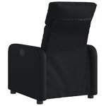 vidaXL Fauteuil inclinable électrique Noir Similicuir