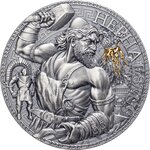 HEPHAESTUS The Great Greek Mythology 3 onces argent monnaie 3000 Francs Cameroon 2023