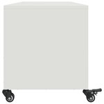 vidaXL Meuble TV blanc 100 5x39x43 5 cm acier