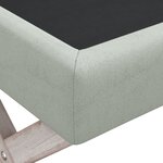 Tabouret de rangement 110 x 45 x 49 cm velours gris clair 02_0010868