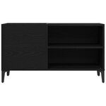 Cabinet d'enregistrement vidaXL Bois Noir 84 5x38x48 cm Bois d'ingénierie