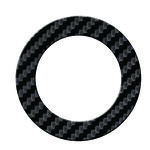 Numéro 0-Numéro adhésif pour boîtes aux lettres - Vinyle épais texturé, hauteur 50 mm - Carbone