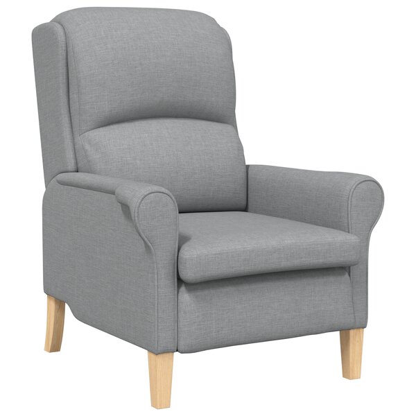 vidaXL Fauteuil gris clair 52 cm en tissu.