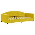vidaXL Lit de jour avec matelas jaune 100x200 cm velours