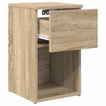 vidaXL Armoire de lit Chêne Sonoma 29 x 31 5 x 49 cm Bois d'ingénierie