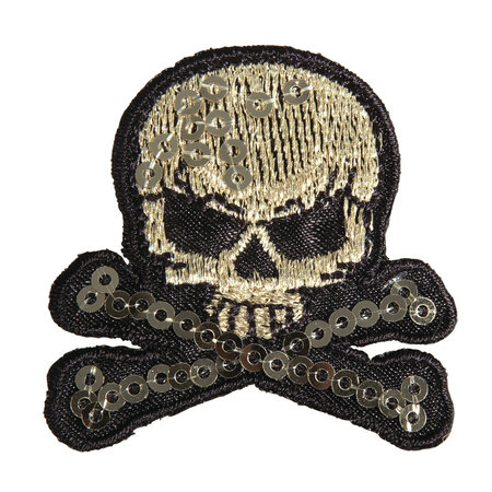 Patch thermocollant Skull and bones 4 2cm 1 pièce