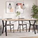 vidaXL Pieds de table à manger cadre en Y 160x80x73 cm fonte