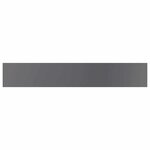 vidaXL Panneaux bibliothèque 4 Pièces Gris brillant 60x10x1 5cm Aggloméré