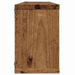 vidaXL Étagères murales cube 4 Pièces vieux bois 60x15x23 cm