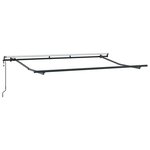 vidaXL Cadre de auvent Anthracite 3.5 x 2 m Métal