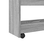 vidaXL Chariot de rangement étroit 4 niveaux sonoma gris