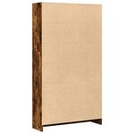 vidaXL Bibliothèque chêne fumé 80x24x143 cm bois d'ingénierie