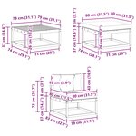 vidaXL Ensemble de canapés d'extérieur 6 Pièces Naturel et Gris clair