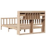 vidaXL Lit bibliothèque sans matelas 140x190 cm bois de pin massif