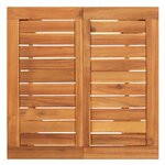 vidaXL Ensemble de bar de jardin 5 Pièces noir bois massif acacia rotin