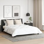 vidaXL Couette avec oreiller 3 Pièces Blanc 240 x 260 cm Microfibre