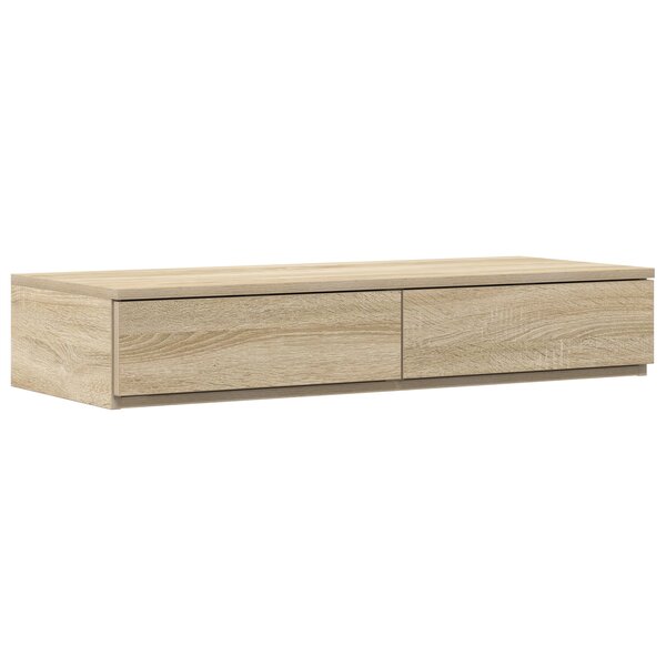 vidaXL Tiroirs de lit Chêne Sonoma 75x36 5x16 5 cm en bois d'ingénierie