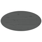 vidaXL Table basse Gris 80x40x35 cm Bois massif de pin