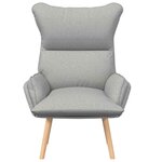 vidaXL fauteuil Gris nuage 69 x 74 x 93 cm Tissu Sherpa
