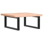 vidaXL Étagère de vasque murale acier et bois massif de hêtre