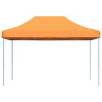 vidaXL Tente de réception pliable escamotable orange 410x279x315 cm