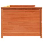 vidaXL Lit de jour cire marron 100x200 cm bois de pin massif