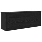 vidaXL Porte-manteau mural avec étagère Chêne noir 80 x 20 x 30 cm