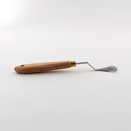 Couteau peindre avec manches en bois gravés - 8008 - amt