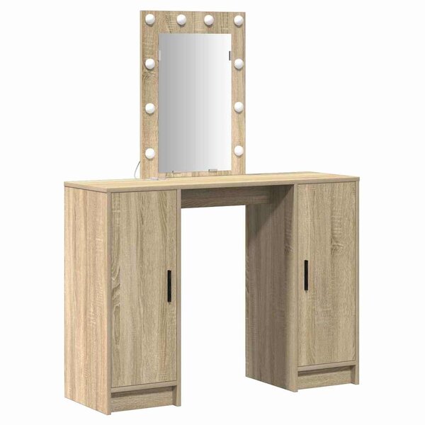 vidaXL Table de Toilette Marron 102 x 33 x 135 cm Bois d'ingénierie