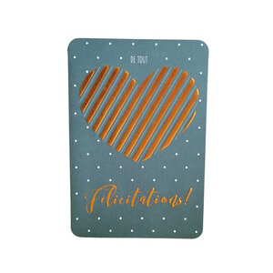 Carte De Voeux - Evénement de la Vie - De Tout Coeur Félicitations !