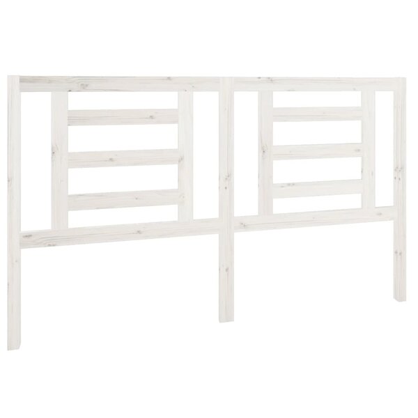 vidaXL Tête de lit Blanc 166x4x100 cm Bois de pin massif