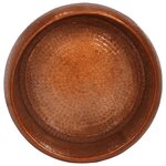 vidaXL Table basse laiton Ø55x28 cm aluminium