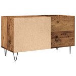 vidaXL Armoire à disques vieux bois 84 5x38x48 cm bois d'ingénierie