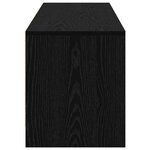 vidaXL Meuble TV Chêne noir 140 x 34 x 40 cm Bois d'ingénierie