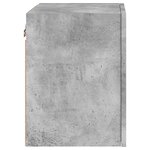 vidaXL Meuble TV mural gris béton 40 5x30x40 cm bois d'ingénierie