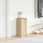 vidaXL Armoire à chaussures chêne sonoma 29 5x34x76 cm bois ingénierie